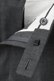 thumbnail: Mango Man slim fit pantalon met melée - grijs