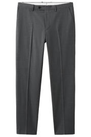 thumbnail: Mango Man slim fit pantalon met melée - grijs