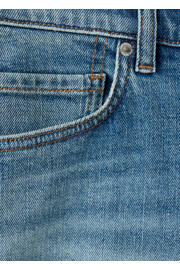 thumbnail: Mango Man slim fit denim short - blauw