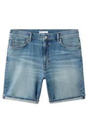 thumbnail: Mango Man slim fit denim short - blauw