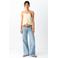 MANGO TEEN wide leg jeans - lichtblauw