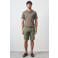 Mango Man slim fit chino short - middengroen