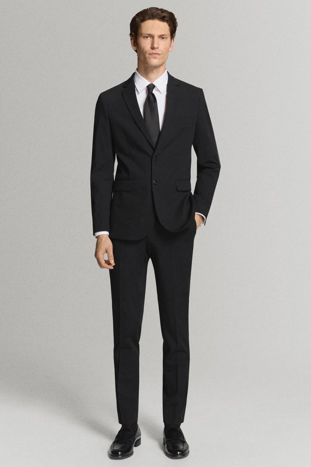 Mango Man super slim fit overhemd - wit