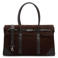 Manfield suede schoudertas donkerbruin