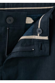 thumbnail: Mango Man slim fit chino met linnen - marineblauw