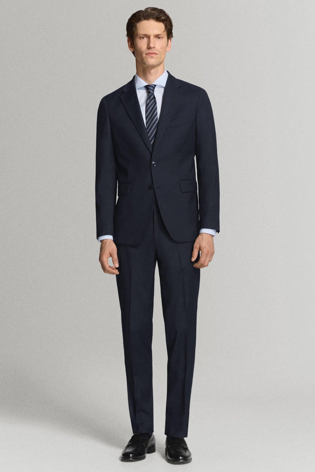 Mango Man slim fit pantalon - marine