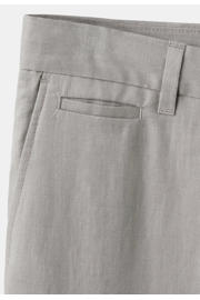 thumbnail: Mango Man linnen slim fit chino - pastelgrijs