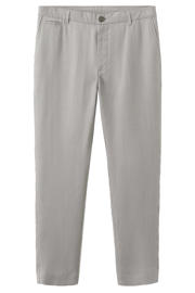 thumbnail: Mango Man linnen slim fit chino - pastelgrijs