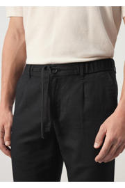 thumbnail: Mango Man linnen slim fit chino - zwart