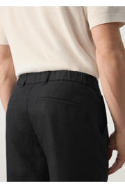 thumbnail: Mango Man linnen slim fit chino - zwart