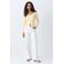 MANGO TEEN gebreide top met smockwerk - lichtgeel
