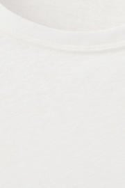 thumbnail: Mango Man linnen slim fit T-shirt - wit