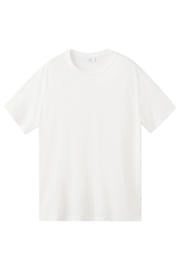 thumbnail: Mango Man linnen slim fit T-shirt - wit