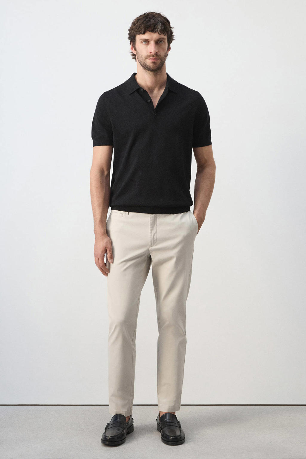 Mango Man slim fit chino - lichtbeige