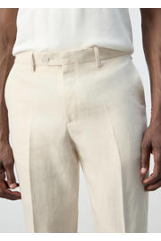 thumbnail: Mango Man linnen slim fit pantalon - lichtbeige
