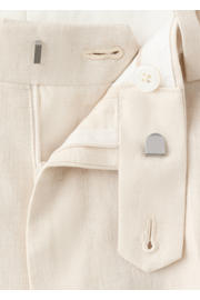 thumbnail: Mango Man linnen slim fit pantalon - lichtbeige