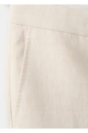 thumbnail: Mango Man linnen slim fit pantalon - lichtbeige