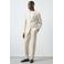 Mango Man linnen slim fit colbert - lichtbeige