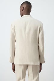 thumbnail: Mango Man linnen slim fit colbert - lichtbeige