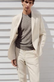 thumbnail: Mango Man linnen slim fit colbert - lichtbeige