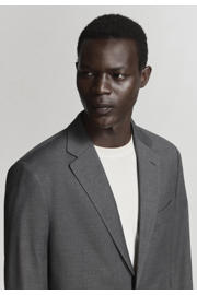 thumbnail: Mango Man slim fit gemêleerd colbert - grijs