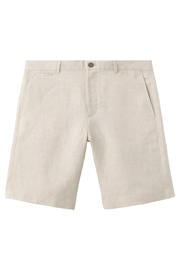thumbnail: Mango Man linnen slim fit chino short - lichtbeige