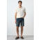 Mango Man slim fit denim short - blauw