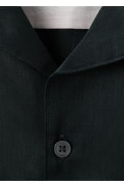 thumbnail: Mango Man linnen regular fit overhemd - donkerblauw