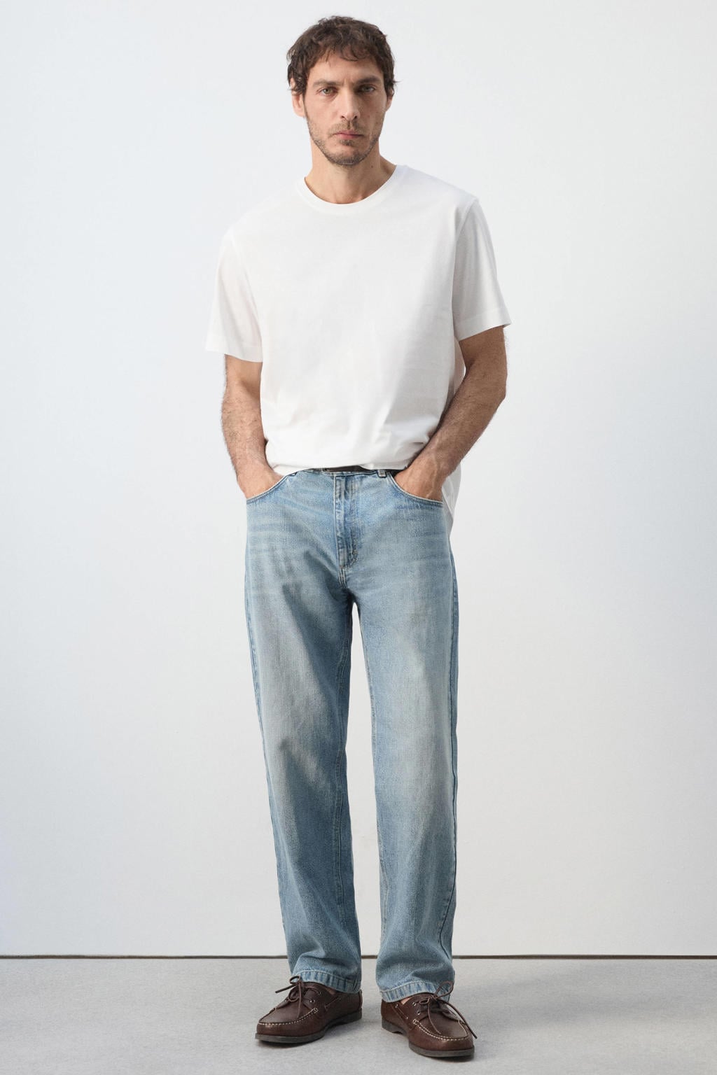 Mango Man regular fit T-shirt - wit