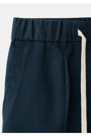 thumbnail: Mango Man slim fit casual broek met linnen - marine