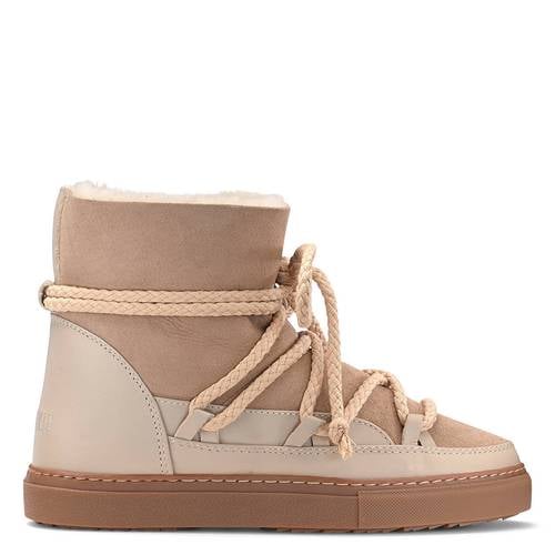 Inuikii Classic leren enkelboots beige
