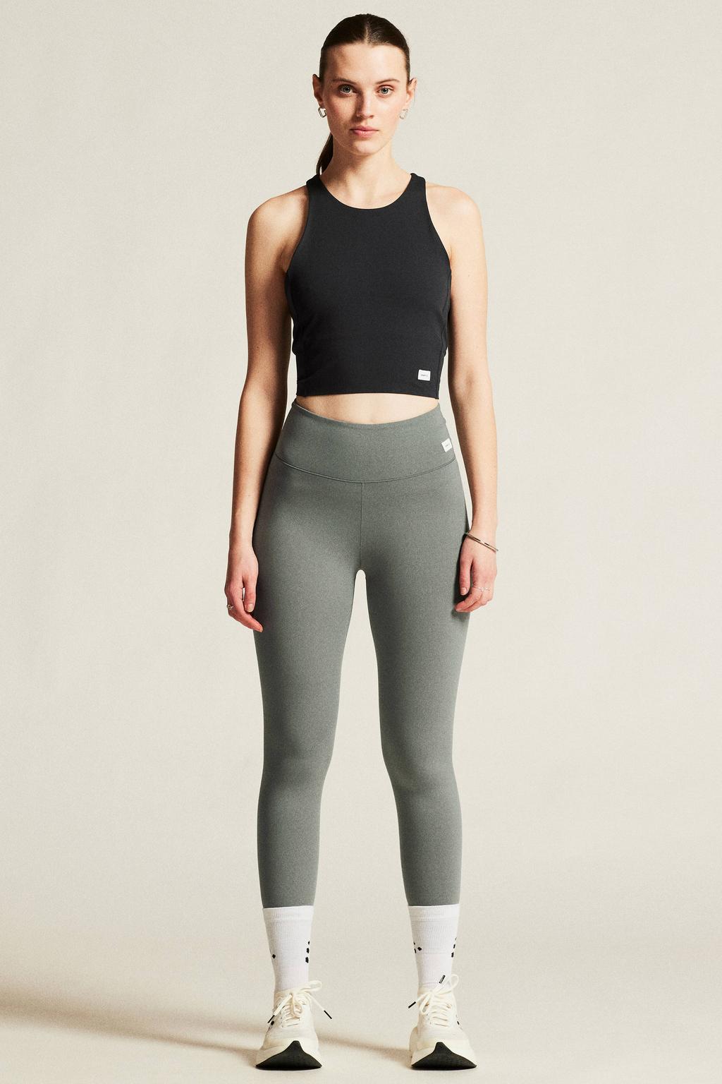 Zwarte dames Craft Collective sporttop van polyester met effen en ronde hals