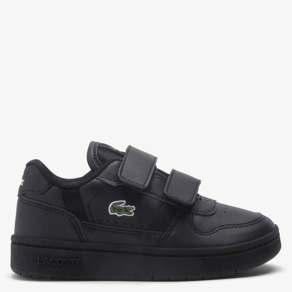 Zwarte jongens en meisjes Lacoste T-Clip Set sneakers - van imitatieleer/voering: mesh/voetbed: eva