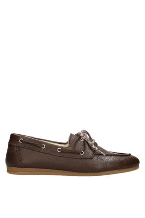 Callie leren bootschoenen - bruin
