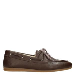 Callie leren bootschoenen - bruin