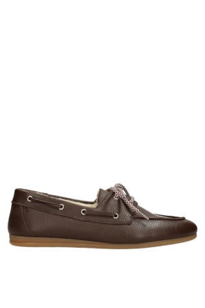Callie leren bootschoenen - bruin