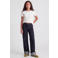 JJXX GIRL JXTOKYO regular fit wide leg jeans - donkerblauw