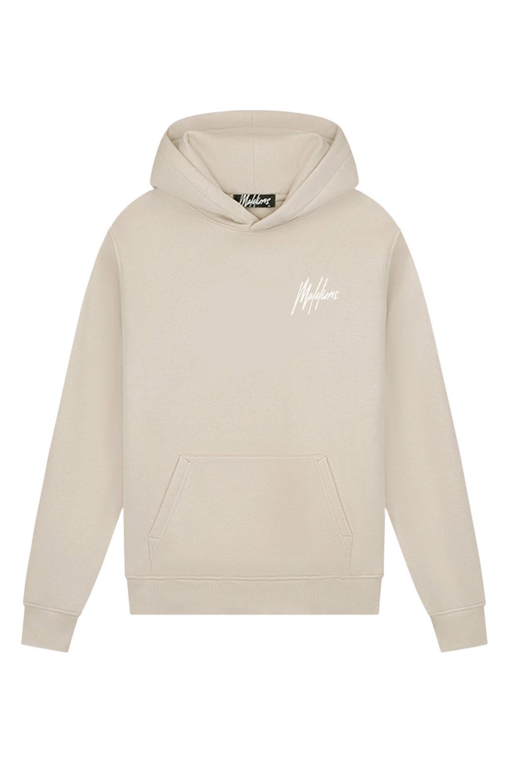 Malelions slim fit hoodie - beige