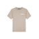 Malelions regular fit T-shirt met backprint - beige