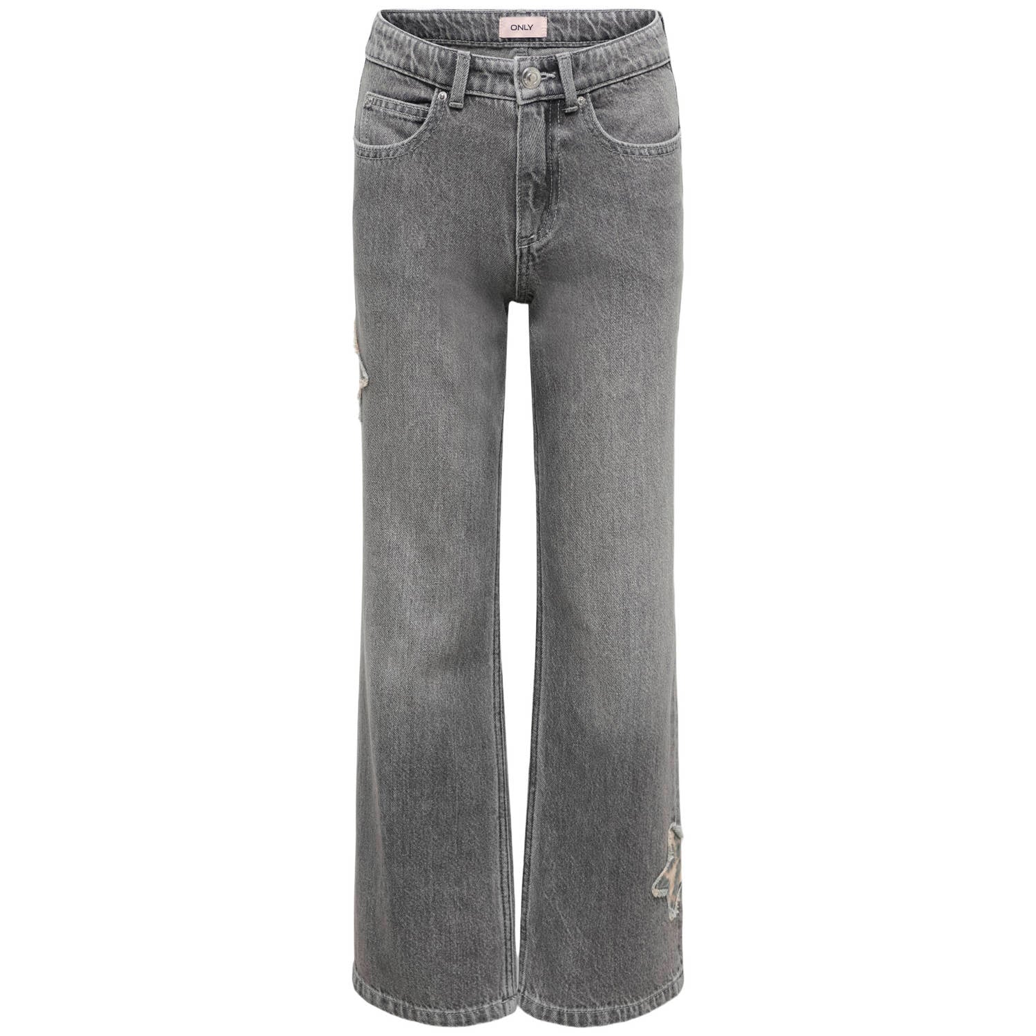 ONLY KIDS GIRL KOGJUICY wide leg jeans grijs