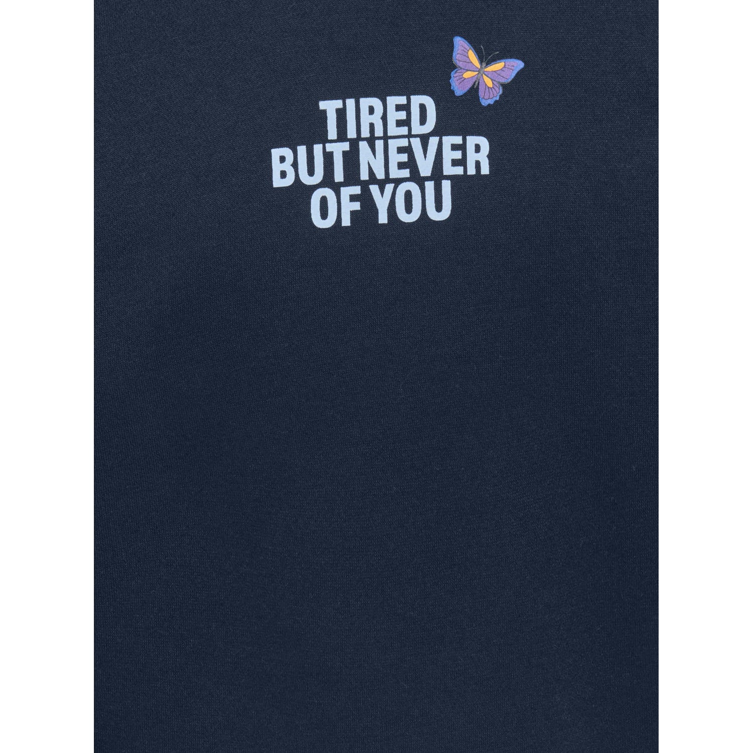 ONLY KIDS GIRL sweater met backprint donkerblauw