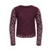 KIDS ONLY GIRL semi-transparante longsleeve - donkerpaars