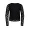 KIDS ONLY GIRL semi-transparante longsleeve - zwart