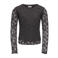 KIDS ONLY GIRL semi-transparante longsleeve - donkerbruin
