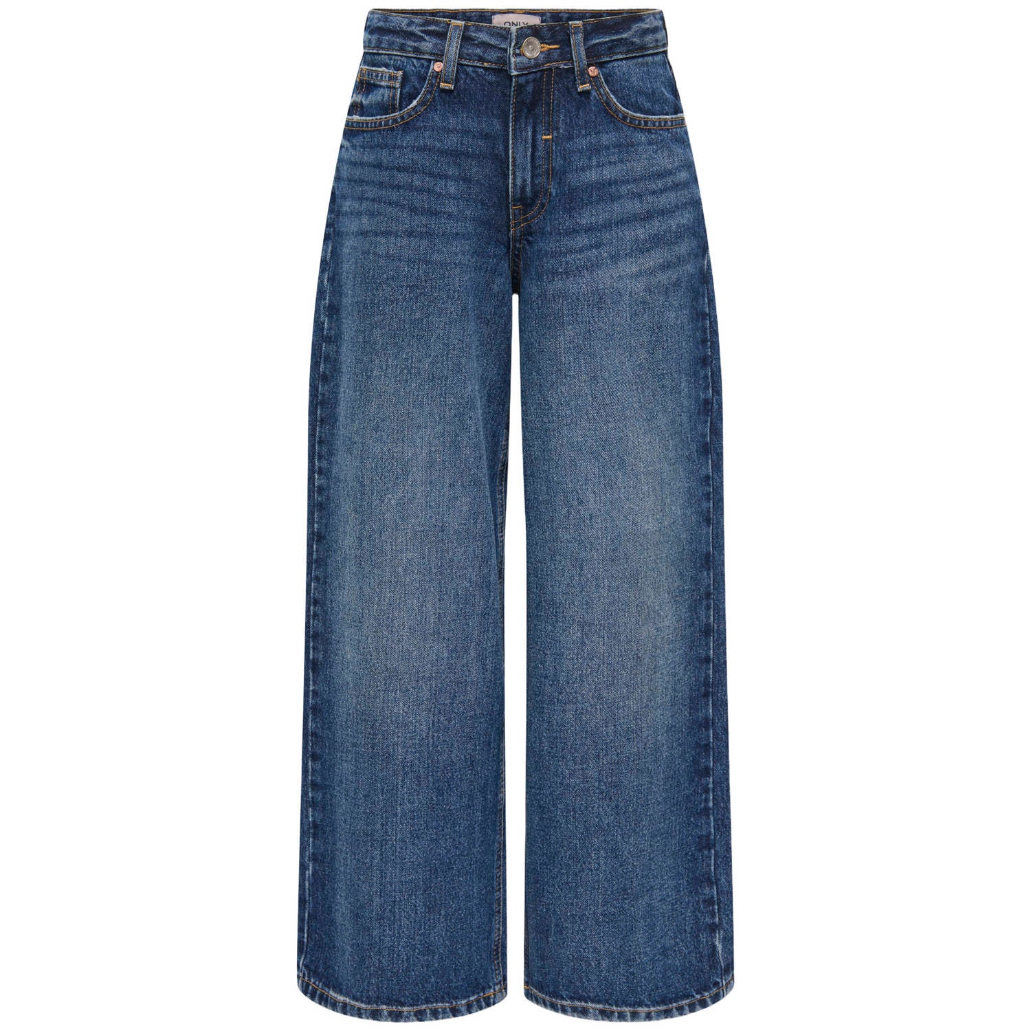 ONLY KIDS GIRL KOGOHIO regular waist wide leg jeans medium blue denim