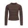 KIDS ONLY GIRL gestreepte longsleeve - bruin