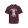KIDS ONLY GIRL rechtvallend gebreide T-shirt met print - donkerrood