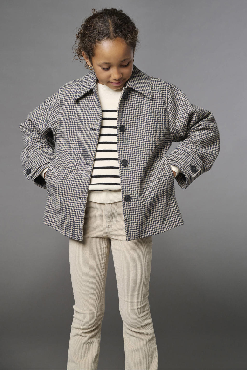 KIDS ONLY GIRL corduroy flared broek - beige