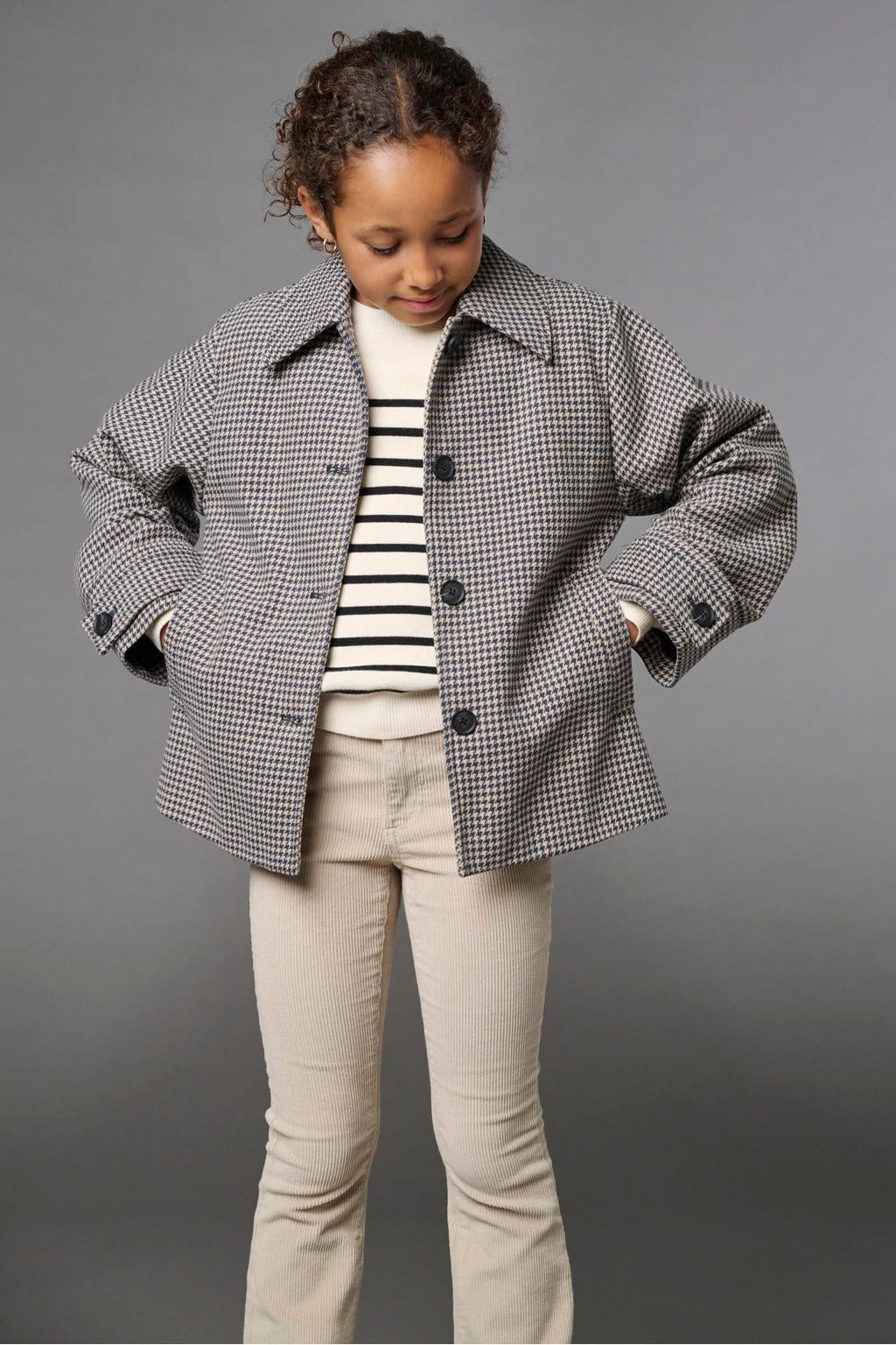 KIDS ONLY GIRL corduroy flared broek - beige