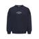 KIDS ONLY GIRL oversized gebreide sweater met backprint - donkerblauw